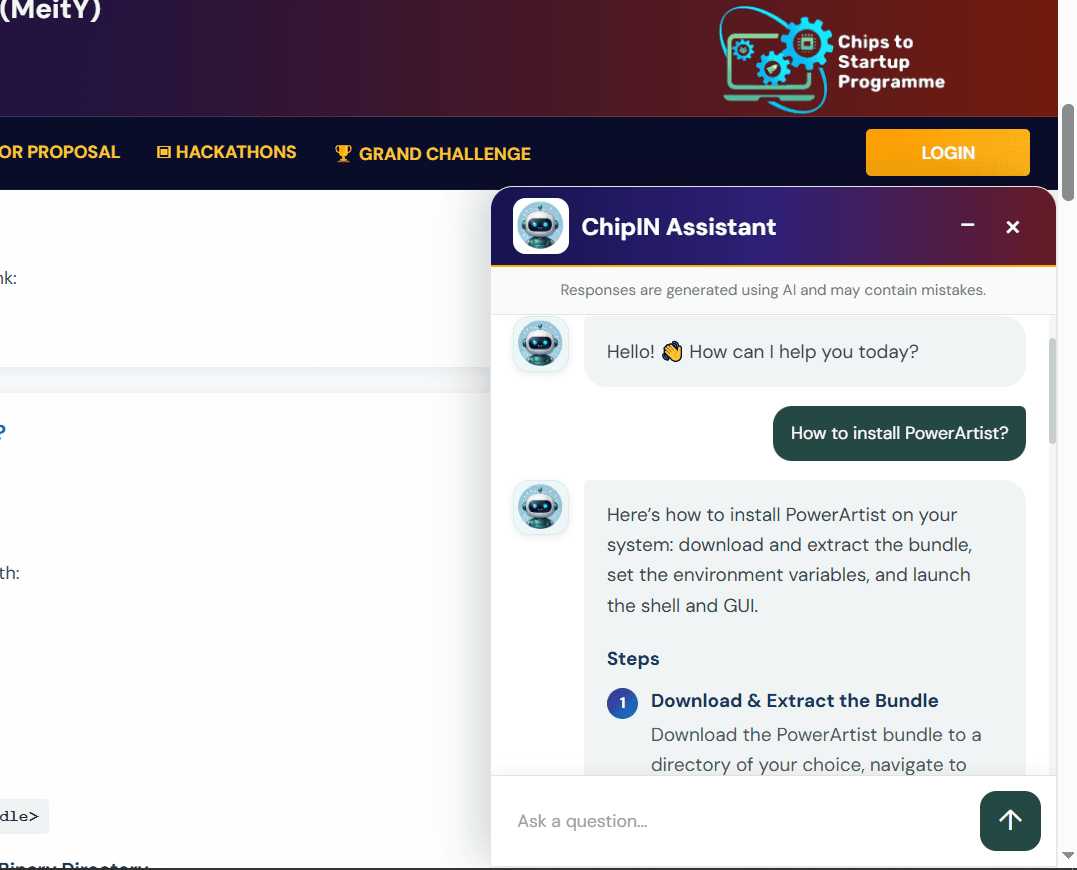 C2S ChipIN AI Chat Support